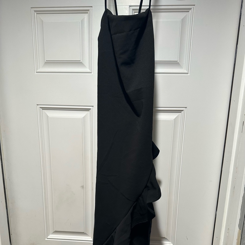 Black midi dress